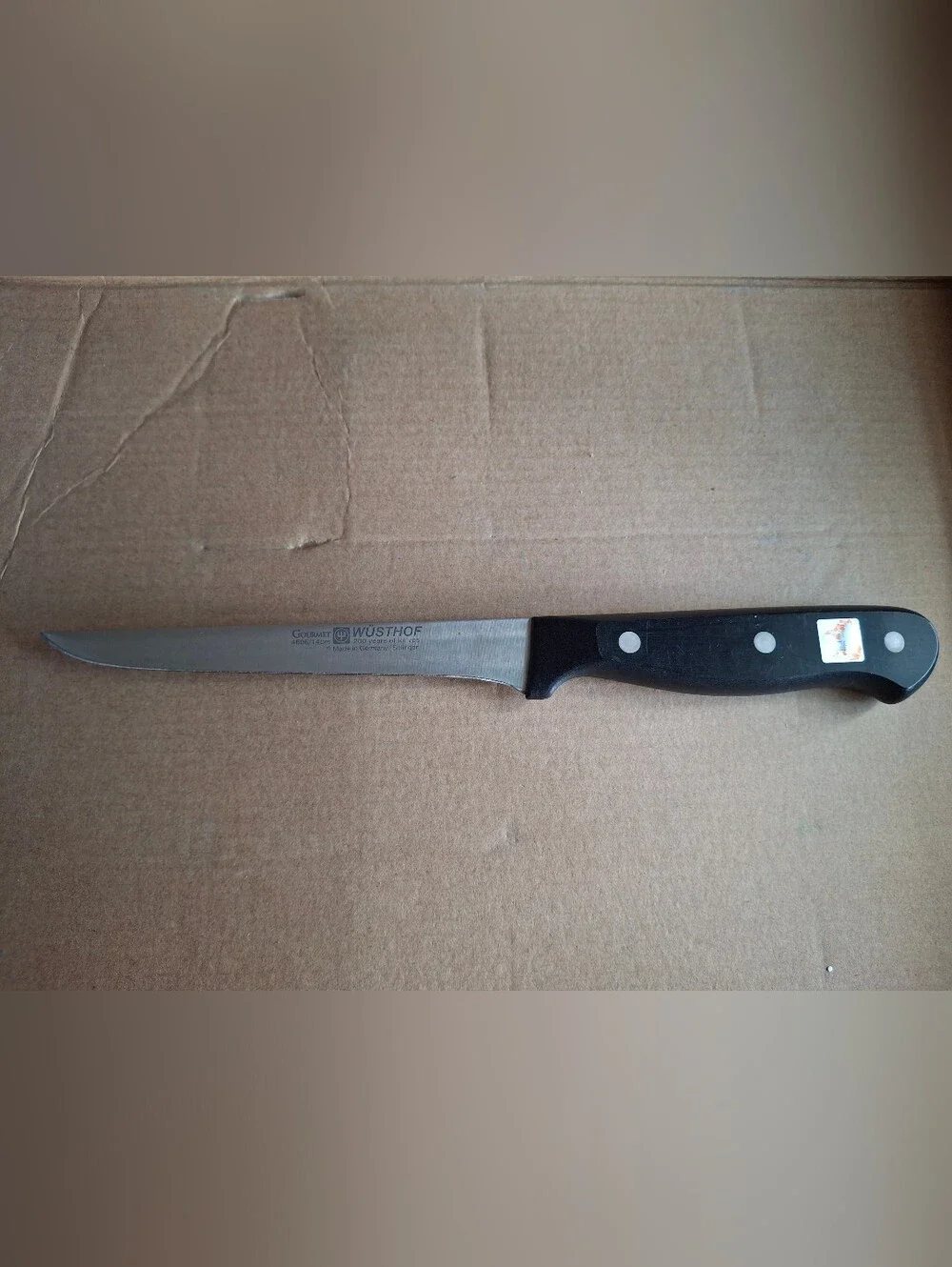 Wusthof Fillet/Boning Knife with Black Handle
